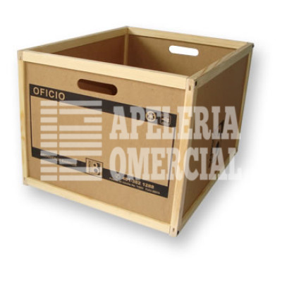 CAJA P/ARCHIVO T. OFICIO DE MADERA